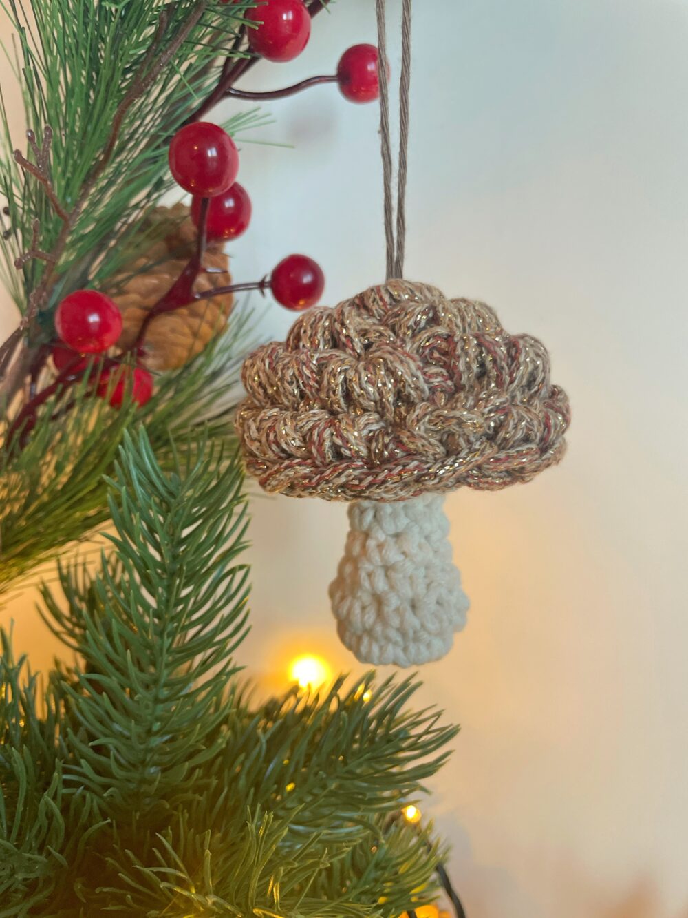 Gomba karácsonyfadísz