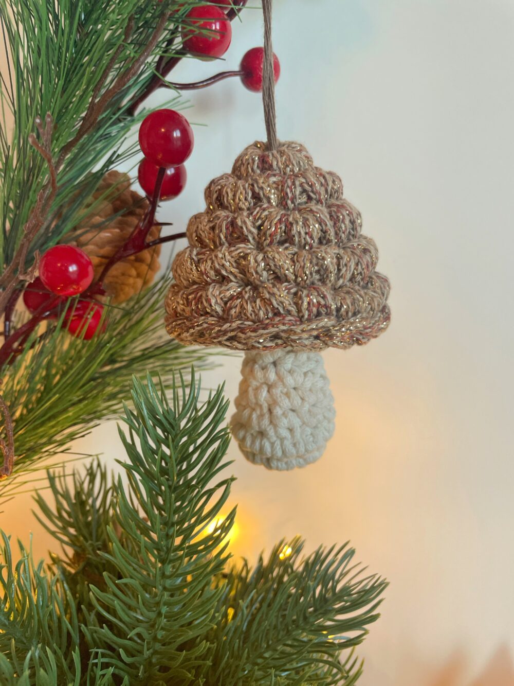 Gomba karácsonyfadísz