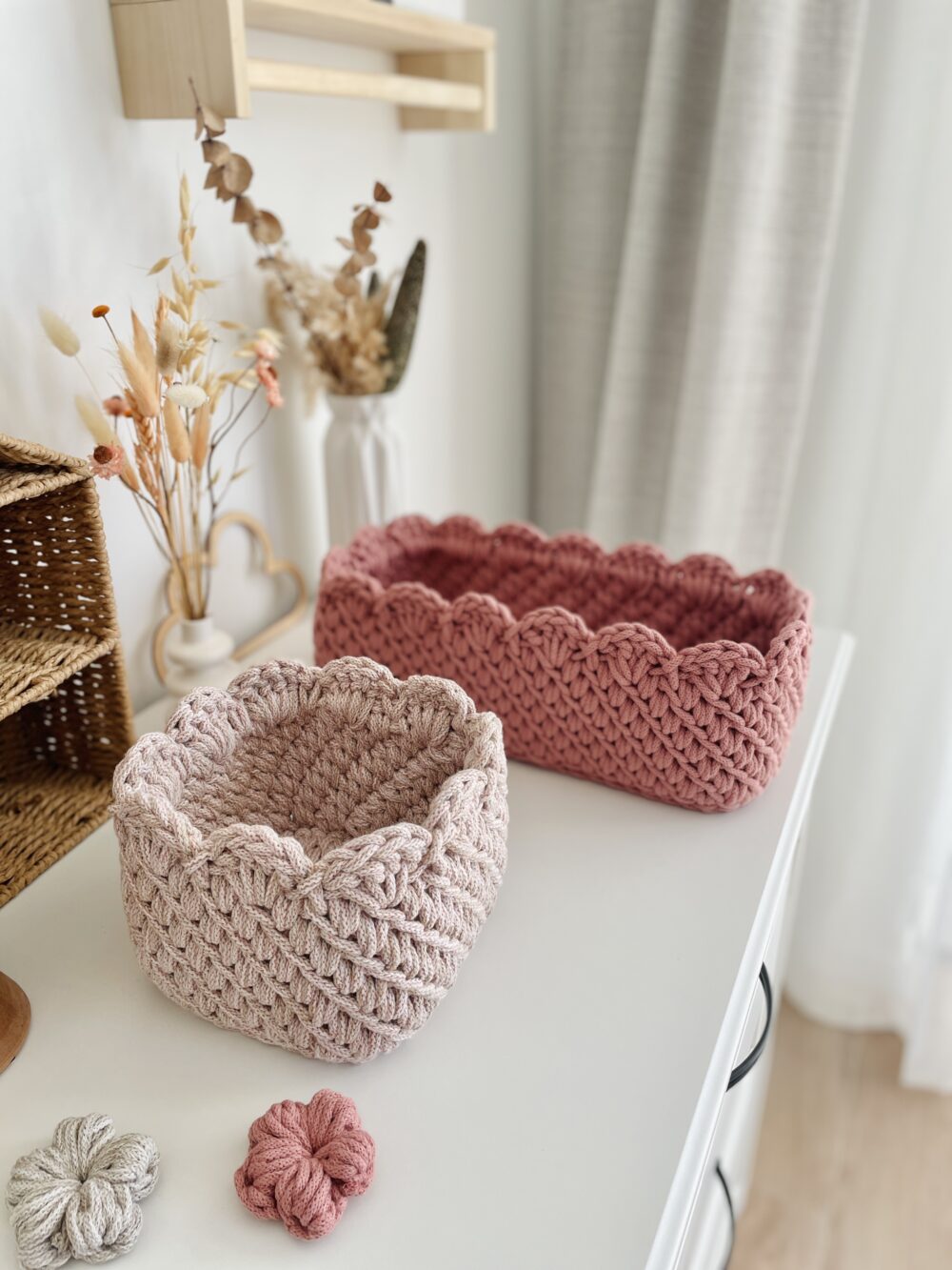 Királylány kosár - szögletes formák