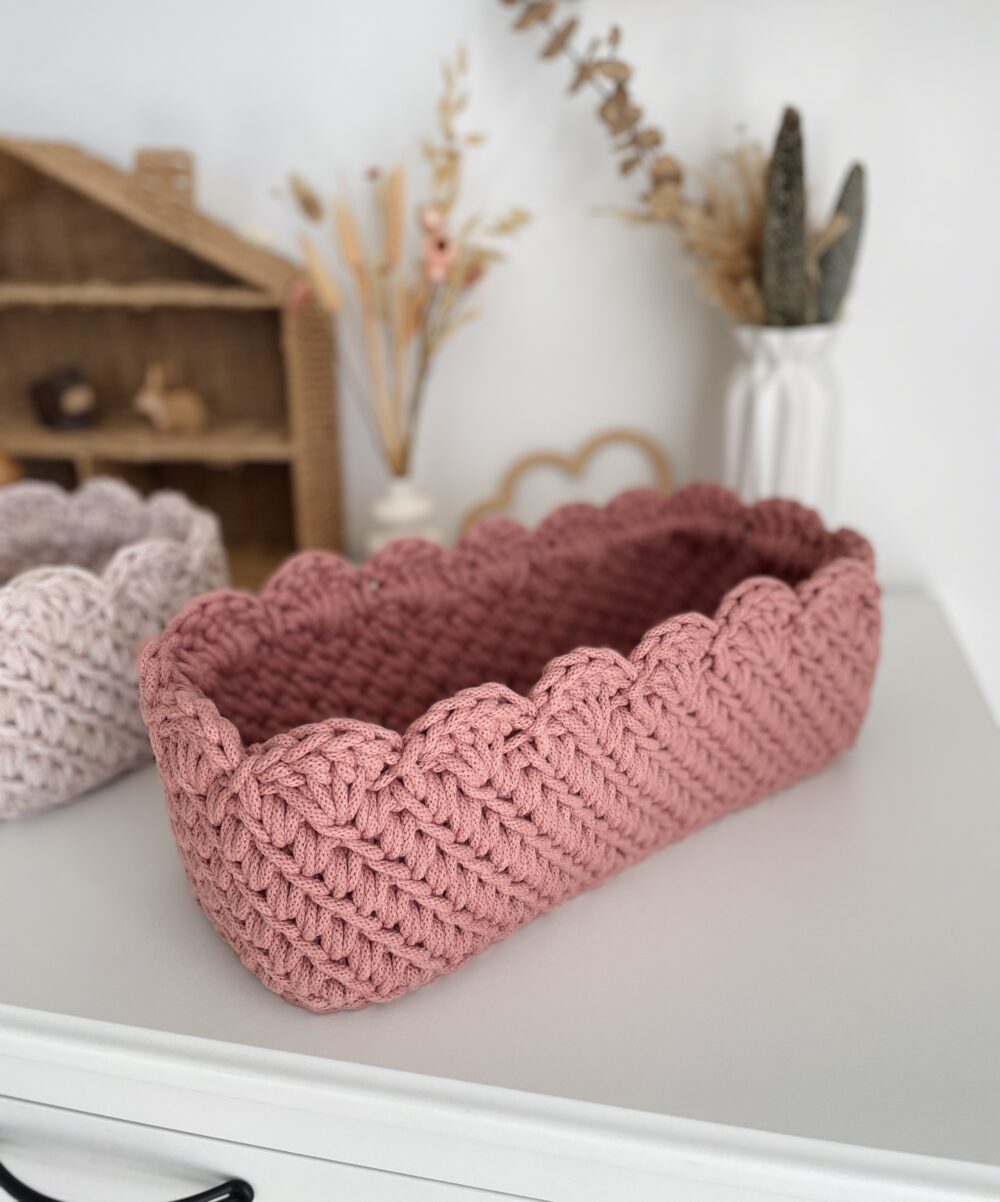 Királylány kosár - szögletes formák