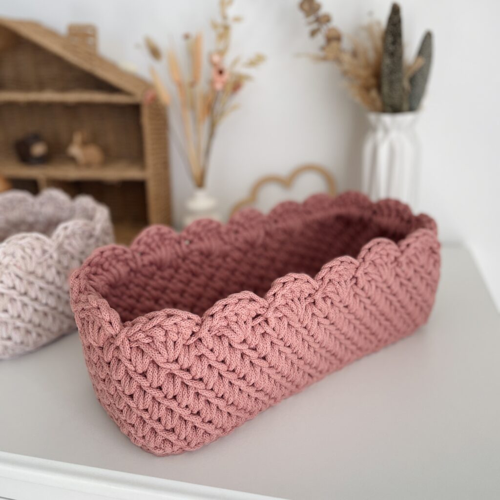 Királylány kosár - szögletes formák