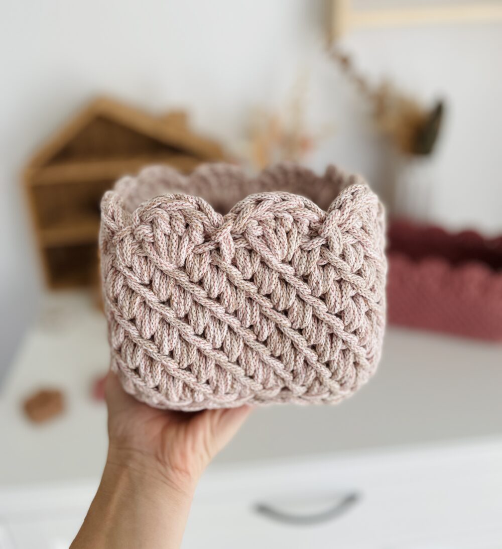 Királylány kosár - szögletes formák