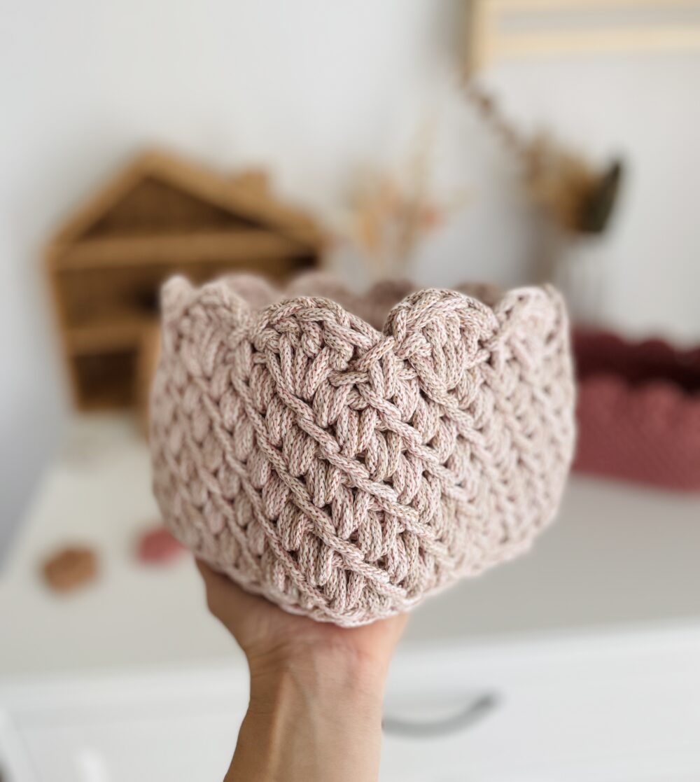 Királylány kosár - szögletes formák