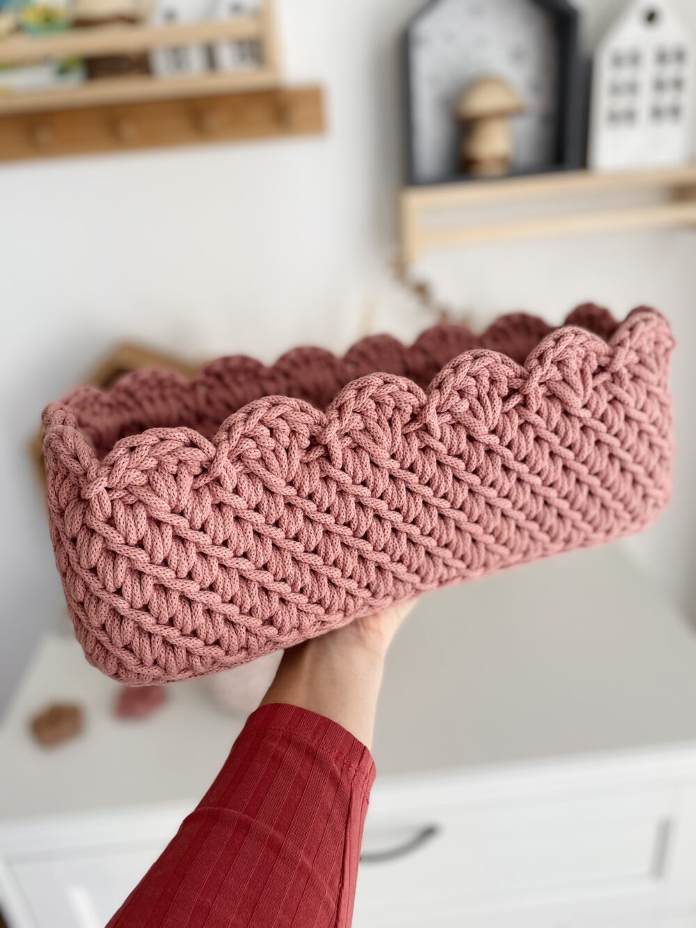 Királylány kosár - szögletes formák