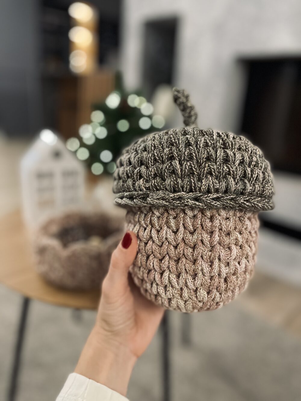 Csillogó Makk tároló