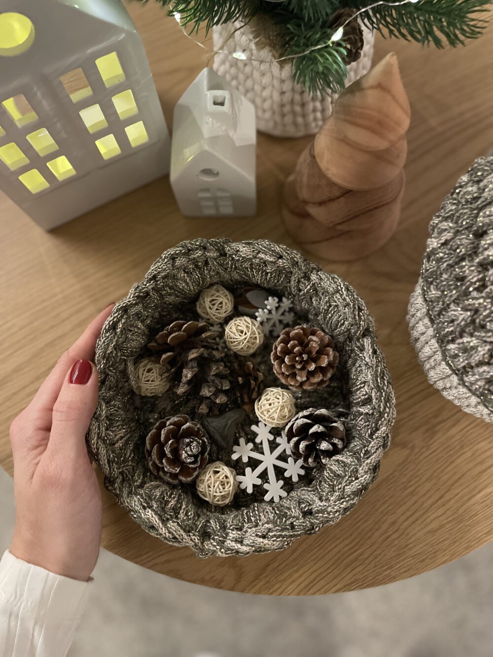 Királylány kosár - csillogó