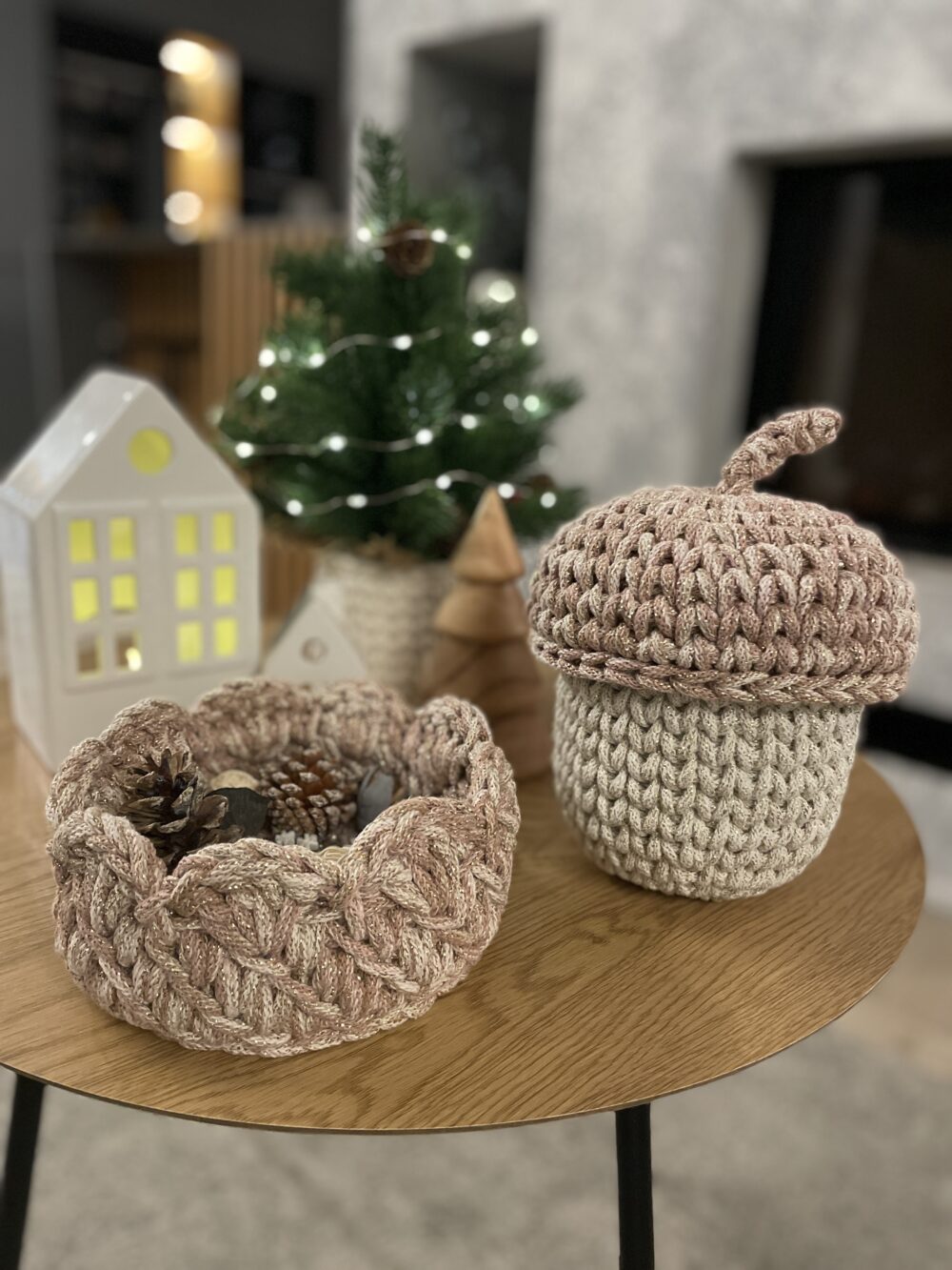 Csillogó Makk tároló