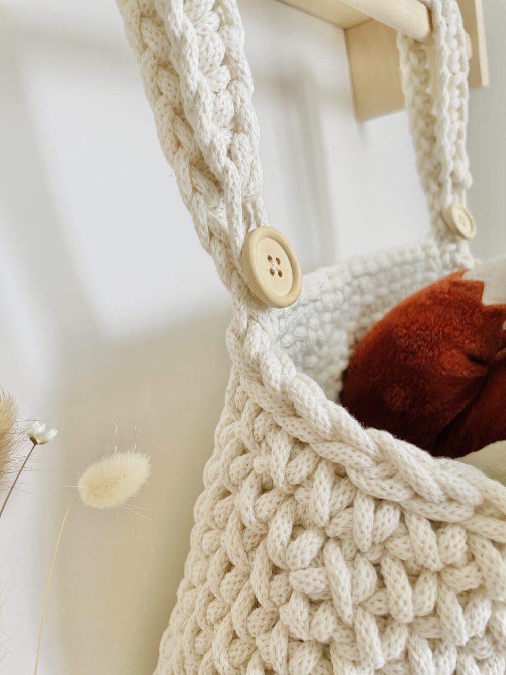 Kiságyra akasztható kosár